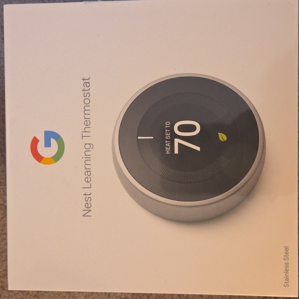 *NWT* Google Nest Thermostat - Stainless Steel
